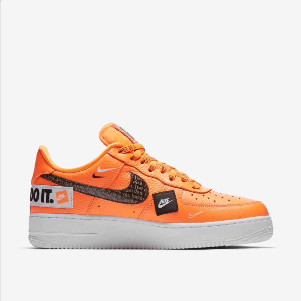 Brand new rare neon orange Nike Air Force 1
